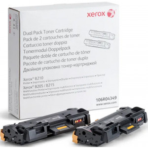 Xerox Toner 106R04349 Black Dual Pack