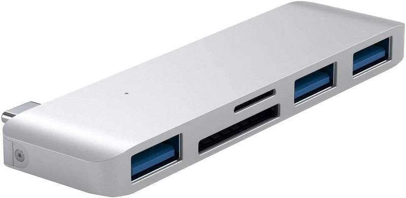 Satechi USB-C Combo Hub 3x USB 3.0, 1x microSD, Silver