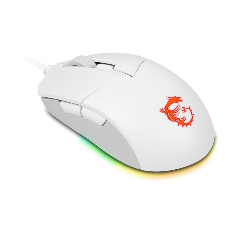 Mouse Gaming MSI GM11 Clutch RGB White PC Garage