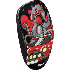 Trust Sketch Silent, Wireless, Red