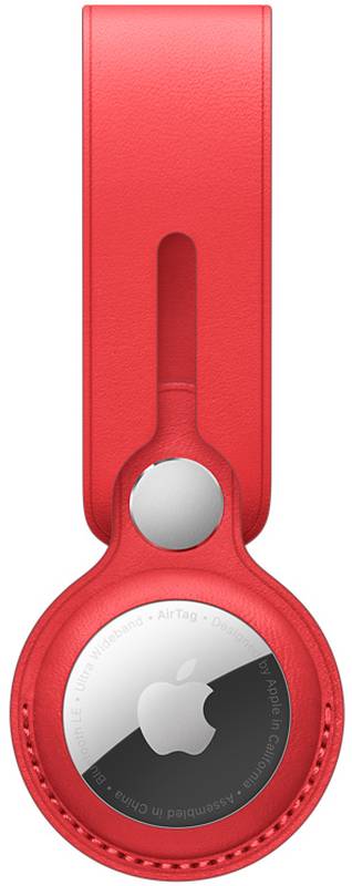 Accesoriu Apple AirTag Leather Loop, (Product) Red