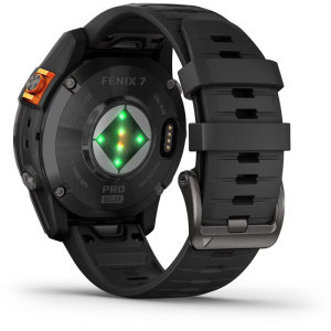 Garmin Fenix 7 Pro Solar, Glass, curea Neagra, Slate Grey