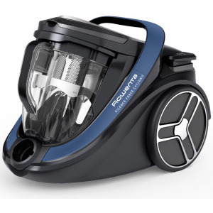 Rowenta fara sac Silence Force Cyclonic EffiTech RO7971EA, 500W, 2.5L, Negru/Albastru