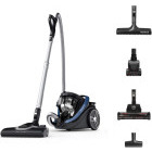 Aspirator Rowenta fara sac Silence Force Cyclonic EffiTech RO7971EA, 500W, 2.5L, Negru/Albastru