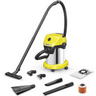 Aspirator Karcher umed & uscat WD3 S, 1000W, 17L, Galben/Negru/Argintiu