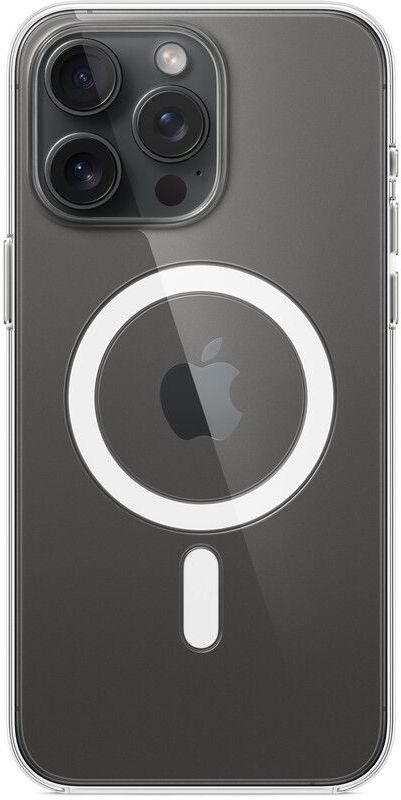 Apple Protectie pentru spate, material PC, cu MagSafe pentru iPhone 15 Pro Max, culoarea Transparent