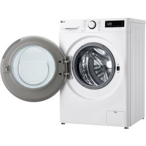 LG F2WR508S0W, Slim, 8 kg, 1200 RPM, Clasa A, AI Direct Drive, Smart Diagnosis, Alb