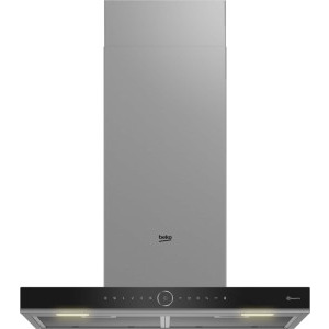 Hota Beko decorativa BHCB67841BBHSI, Putere de absorbtie 415 m3/h, 4 trepte de viteza, HobToHood, Air Cleaning Mode, Smell Sense, Booster, Iluminare LED, 60 cm, Inox