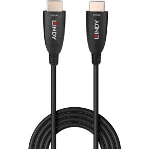 Cablu video LINDY Fibre Optic Hybrid HDMI Male - HDMI Male, 10m, negru