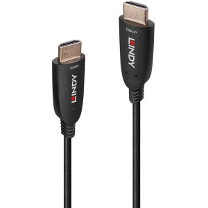 LINDY Fibre Optic Hybrid HDMI Male - HDMI Male, 10m, negru