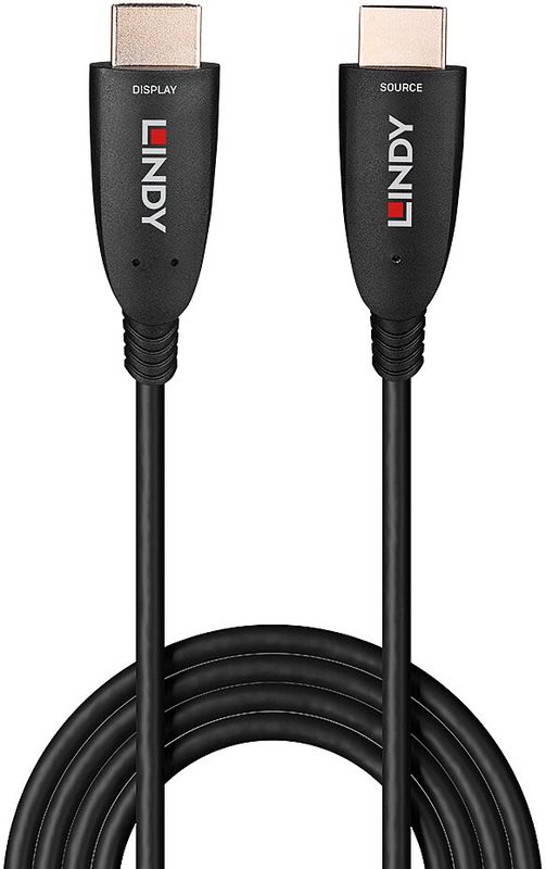 Cablu video LINDY Fibre Optic Hybrid HDMI Male - HDMI Male, 20m, negru