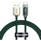 Cablu de date / adaptor Baseus Display, USB Male la USB-C Male, 66 W, 1 m, Green