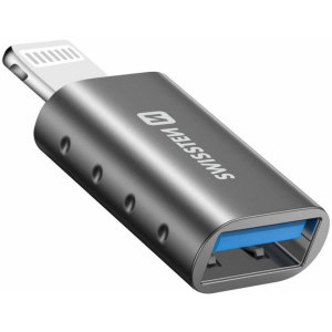 Cablu de date / adaptor Swissten Adaptor OTG Lightning Male la USB Female, Grey