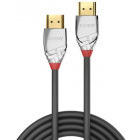 Cablu video LINDY Cromo, HDMI Male - HDMI Male, v2.0, 3m, gri-argintiu