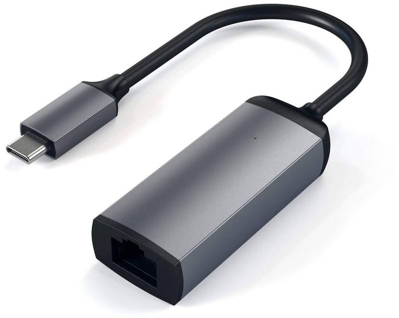 Adaptor Satechi 1x USB-C Male - 1x RJ45 Female, gri