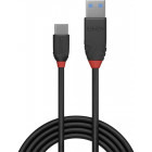 Cablu periferice LINDY Anthra, USB 3.1 Male tip A - USB Male tip C, 0.5m, negru
