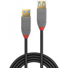 Cablu periferice LINDY Anthra, USB 3.1 Male tip A - USB 3.1 Female tip A, 0.5m, negru-gri