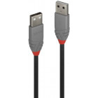 Cablu periferice LINDY Anthra, USB 2.0 Male tip A - USB 2.0 Male tip A, 3m, negru-gri