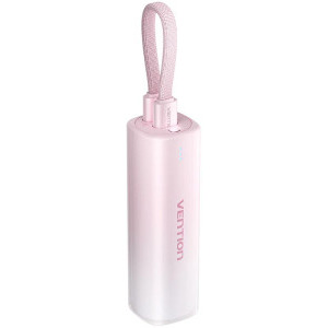 Baterie externa Vention 5000 mAh, 1x USB-C, 1x Lightning, 20W Gradient Red