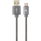 Cablu de date / adaptor Gembird USB Male la USB-C Male, 2 m, Grey