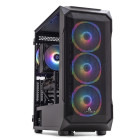 PC Gaming DRAGON Legendar Elite Pro, AMD Ryzen 5 9600X 3.9GHz, 32GB DDR5, 2TB SSD, RX 9070 16GB DDR6, Iluminare RGB