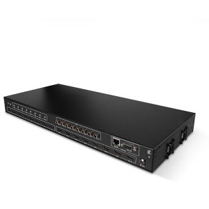 LINDY 8x HDMI Female - 8x HDMI Female + 8x 3.5mm Female + 8x Coax Female, Black