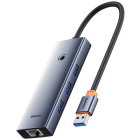 Hub USB Baseus UltraJoy 4-in-1 Argintiu