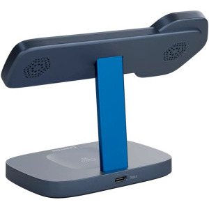 Canyon 3-in-1, Wireless Charging Station Hexagon 310, Dark Grey/Blue, cu adaptor 20W