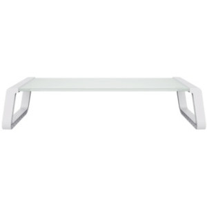 Trust Monta Tempered glass monitor stand, White