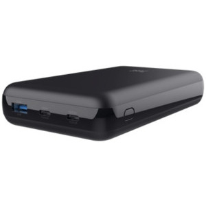 Trust Laro, 20000 mAh, 1x USB-A, 2x USB-C, 100W Power Delivery, Black, posibilitate incarcare laptop
