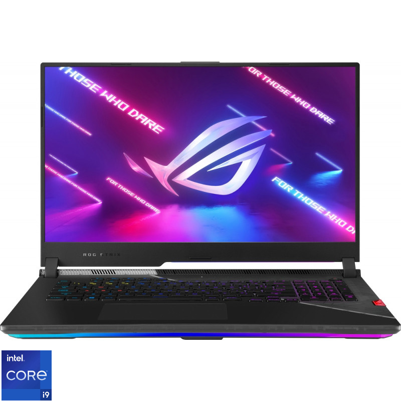 Laptop ASUS Gaming 17.3'' ROG Strix SCAR 17 G733ZS, FHD 360Hz, Procesor Intel® Core™ i9-12900H (24M Cache, up to 5.00 GHz), 32GB DDR5, 1TB SSD, GeForce RTX 3080 8GB, No OS, Off Black