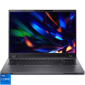 Laptop Acer 16 TravelMate P2 TMP216-51, WUXGA IPS, Procesor Intel® Core™ i7-1355U (12M Cache, up to 5.00 GHz), 16GB DDR4, 1TB SSD, Intel Integrated Graphics, No OS, Steel Gray