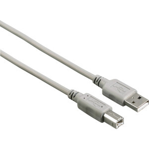 Cablu periferice Hama USB tip A 2.0 Male la USB tip B 2.0 Male, 3 m, Gri