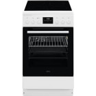 Aragaz AEG CCB56491BW, Vitroceramica, 4 zone de gatit, SteamBake, Sistem de siguranta, Timer, Grill, AirFry, Clasa A, 50 cm, Alb
