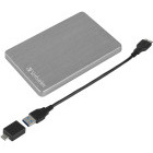 Hard disk extern Verbatim Store 'n' Go Slim 1TB USB 3.2 Gen 1 Argintiu