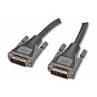 DIGITUS DVI-D Male - DVI-D Male, 3m, Dual Link, ecranat, negru