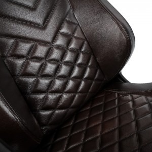 Noblechairs EPIC Real Leather maro-negru