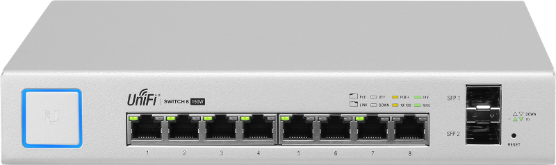 Switch Ubiquiti Gigabit UniFiSwitch 8-port 150W