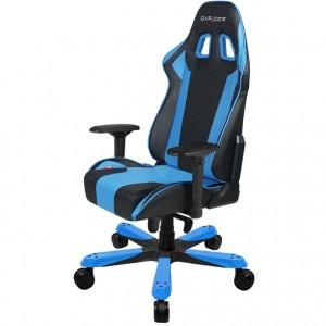 DXRacer King, negru cu albastru