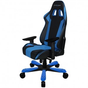 DXRacer King, negru cu albastru