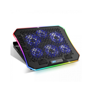 Refroidisseur Pour PC Portable Airblade 1000 RGB - 2 Ventilateurs 115 Mm, 8 Positions Réglables, LED RGB - Compatible Jusqu'à 17 Pouces