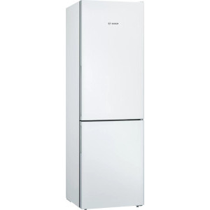 Combina frigorifica Bosch KGV362WEAS, 308 L, Clasa E, LowFrost, Iluminare LED, 186 cm, Alb