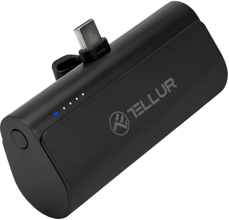 Baterie externa Tellur PD201 5000 mAh, QC3.0 18W + PD20W, USB-C, Black