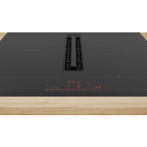 Bosch PVQ731H26E, Inductie, 4 zone de gatit, Hota integrata, CombiZone, DirectSelect, PerfectFry Plus, PowerBoost, 70 cm, Negru