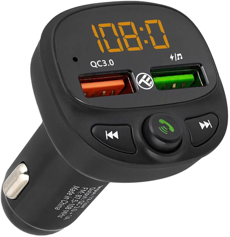 Incarcator auto Tellur Modulator FM Bluetooth FMT-B7, Black