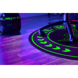 Razer Team Floor Rug, Black / Green