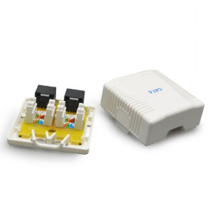 Gembird Priza dubla RJ45 pentru cablu UTP CAT6