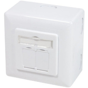 Accesoriu retea Logilink Priza dubla RJ45 pentru cablu FTP CAT6