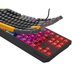 Genesis THOR 230 TKL RGB Anchor Grey Positive Outemu Red Switch Mecanica