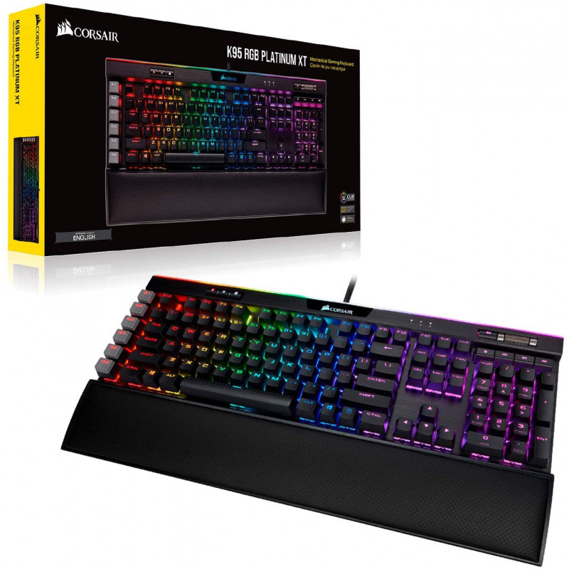 Tastatura Gaming Corsair K95 RGB Platinum XT Cherry MX Speed Mecanica